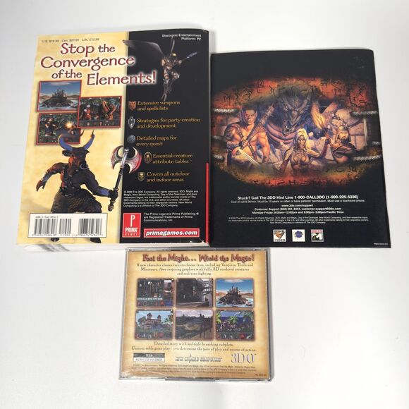 Vintage Might and Magic VI VII VIII PC CD-ROM Lot Prima Guides Games Manuals Map - Picture 3 of 12